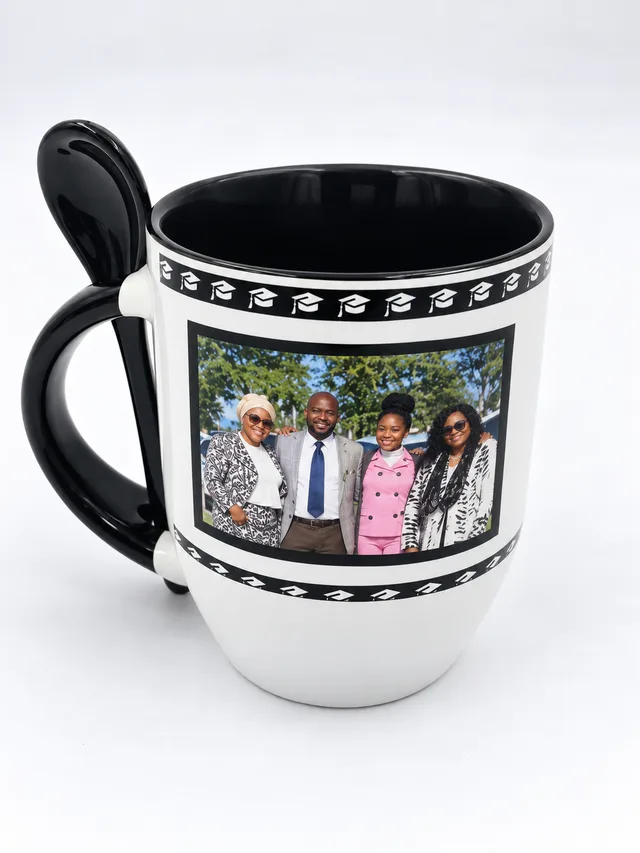 Personalized 2-T mug with spoon