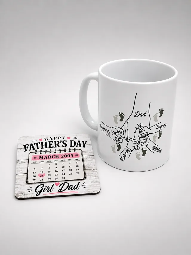 Dad's Keepsake Mug + Fridge Magnet