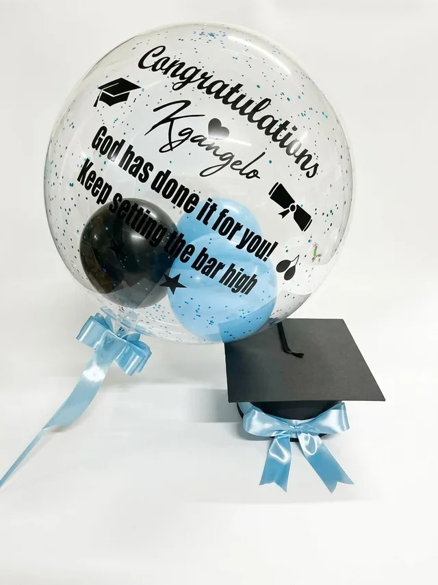 Congratulations Balloon + Grad Box